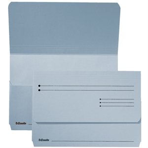 Esselte pocket-file dossiermap / karton / blauw / 25 stuks
