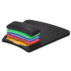 Kensington K55793EU SmartFit muismat / met polssteun / stof/gel / zwart