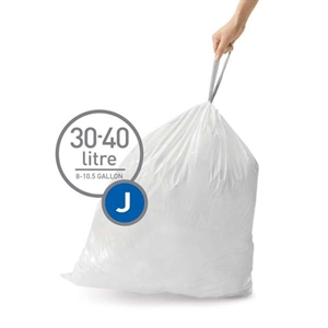 Simplehuman vuilniszakken / met trekband / code J / 30 - 40 liter / 20 stuks