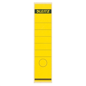 Leitz 1640 rugetiketten / geel / zelfklevend / breed / 61 mm x 285 mm / 10 etiketten
