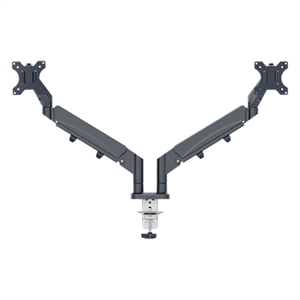 Leitz 65370089 Ergo monitorarm / 2 monitoren / 17 - 32 inch / donkergrijs / tot 9 kilo