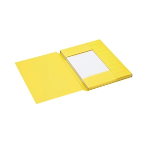 Jalema 3182106 Secolor 3-klepsmap / A4 / colorkraft karton / geel / 25 stuks