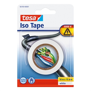 Tesa 56193-00001-22 isolatietape / wit / 15 mm x 10 m