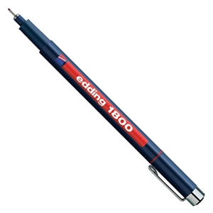 Edding 1800 profipen / fineliner / rood / 0,35 mm