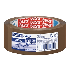Tesa verpakkingstape / bruin / 38mm x 66m / 1 rol