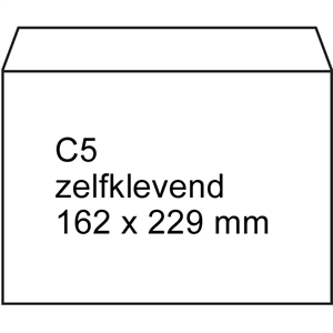 Raadhuis akte envelop / zelfklevend / C5 / 162x229mm / 100 stuks