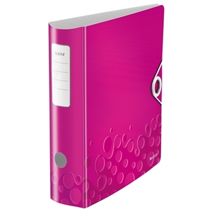 Leitz 1106 Active WOW ordner / A4 / plastic / roze metallic / 75mm