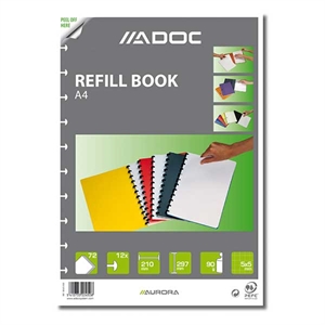 Aurora 6845.600 Adoc vulling voor schrift / A4 / geruit / 72 vel