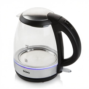 Domo waterkoker / glas/RVS / 1,2 liter
