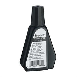 Trodat 7011 stempelinkt zwart / stempelinkt / waterbasis / zwart / 28 ml