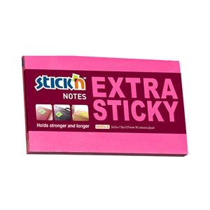 Stick'n extra sticky notes / 76 x 127 mm / magenta / 90 vel
