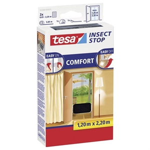 Tesa vliegenhor Insect Stop / comfort / deur / 2 x 65 x 220 cm / zwart