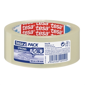 Tesa verpakkingstape / transparant / 38mm x 66m / 1 rol
