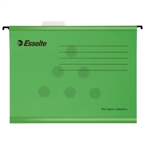 Esselte 90318 Classic versterkte hangmap / A4 / karton / groen / 25 stuks
