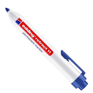Edding Retract 11 permanent marker / blauw / ronde punt / 1,5 - 3 mm