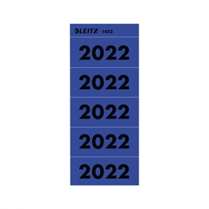 Leitz 14220035 zelfklevende jaartal etiketten / 2022 / blauw / 100 stuks