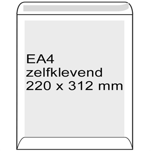 Raadhuis bordrugenvelop / zelfklevend / EA4 / 220mm x 312mm / 100 stuks