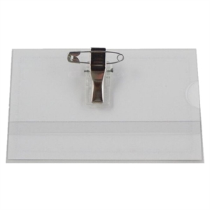 Exxo Clip & Speld convention badge met combiklem / 90 x 56 mm / 100 Stuks