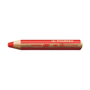 Stabilo Woody 3in1 kleurpotlood / rood