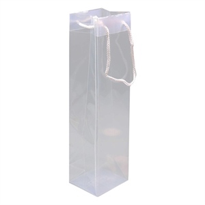 Plastic wijnflestas / transparant / 100 x 380 mm / 6 stuks