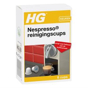 HG reinigingscups voor Nespresso machines / 6 stuks