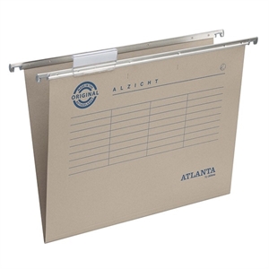 Atlanta Alzicht verticale hangmap / A4 / v-bodem / grijs / 25 stuks