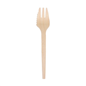 Depa wegwerp snackvork / hout / 13.5 cm / 200 stuks
