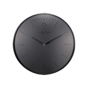 NeXtime Glamour wandklok / metaal / zwart / 40 cm
