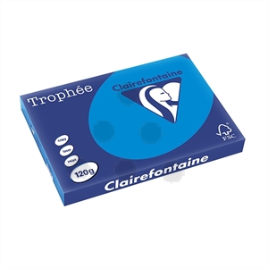 Clairefontaine papier / caraïbenblauw / A3 / 120 gr. / 250 vel