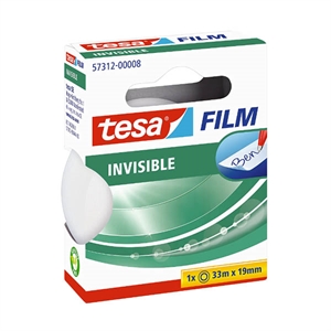 Tesa invisible plakband / transparant / 19 mm x 33 m