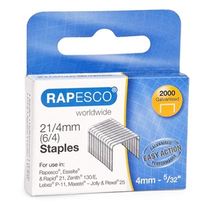 Rapesco 21/4 nietjes / gegalvaniseerd / 2000 stuks