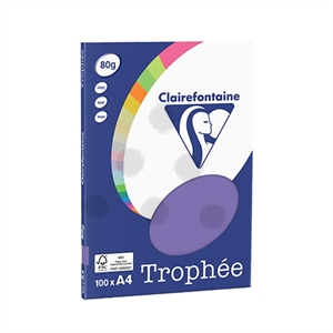 Clairefontaine papier / violet / A4 / 80 gr. / 100 vel