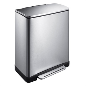 EKO E-Cube pedaalemmer / mat RVS / 50 liter