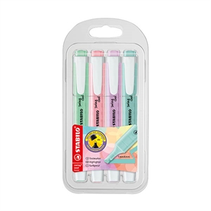 Stabilo Swing Cool markeerstiften / pastel / 4 kleuren