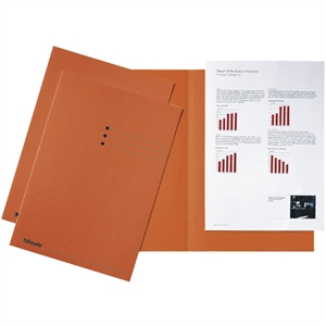 Esselte inlegmap / karton / lijnbedrukking / A4 / oranje / 100 stuks