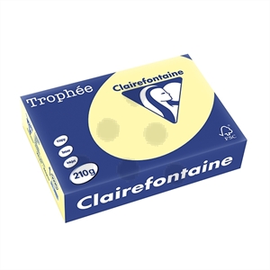 Clairefontaine papier / geel / A4 / 210 gr. / 250 vel