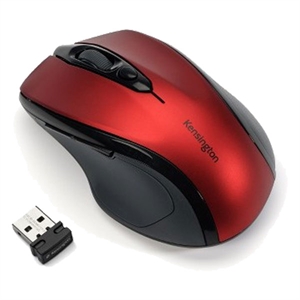 Kensington K72422WW Pro Fit / ergonomisch / optisch / USB / draadloos / rood