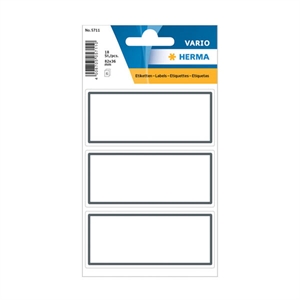 Herma 5711 boeketiketten / 82 x 36 mm / wit/grijs / 18 etiketten