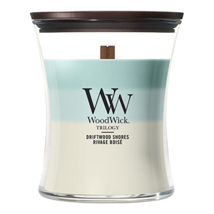 Woodwick Trilogy Medium Hourglass / Driftwood Shores / 275 gram