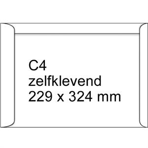 Raadhuis akte envelop / zelfklevend / C4 / 229 mm x 324 mm / 50 stuks