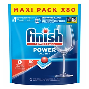 Finish Power All-in-1 vaatwastabletten | Regular | 80 tabs