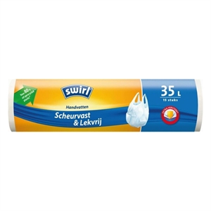 Swirl vuilniszakken scheurvast & lekvrij / met handvatten / 35 liter / 15 stuks