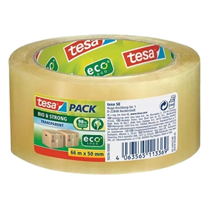 Tesa Bio & Strong verpakkingstape / transparant / 50 mm x 66 m