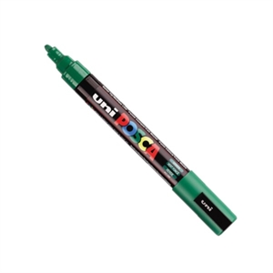 POSCA PC-5M verfmarker / donkergroen / ronde punt / 1,8 - 2,5 mm