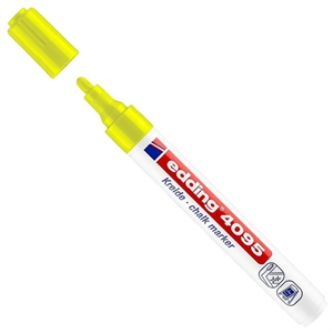Edding 4095 krijtmarker / neongeel / ronde punt / 2-3mm
