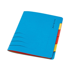 Jalema 3190602 sorteermap / colorkraft karton / blauw / 6 tabs