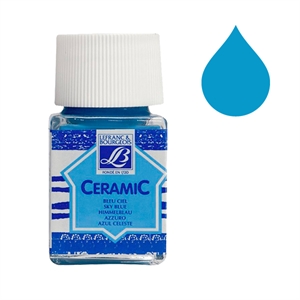 Lefranc Bourgeois Ceramic glas & porseleinverf 028 / sky blue / 50 ml