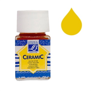 Lefranc Bourgeois Ceramic glas & porseleinverf 176 / golden yellow / 50 ml
