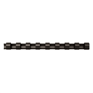 Fellowes 5346507 bindrug 12 mm / A4 / plastic / zwart / tot 90 vel / 100 stuks
