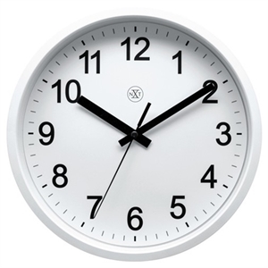 NeXtime wandklok / kunststof / wit / 25,5 cm